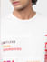 White Text Print Crew Neck T-shirt