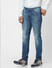 Medium Blue Mid Rise Glenn Slim Fit Jeans