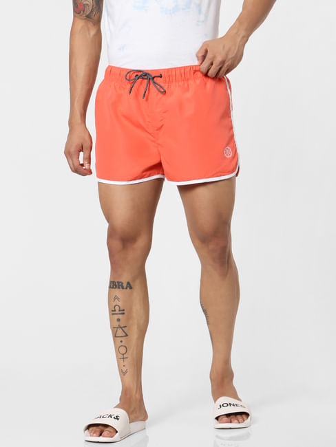 Coral Mid Rise Swimshorts