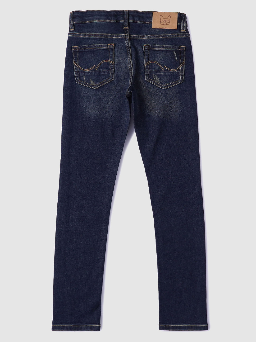 Buy Blue Mid Rise Ripped Slim Jeans for Boys Online at JackJones Junior  149677001
