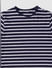 Boys Blue Striped T-shirt & Pyjama Night Suit Set_390648+6