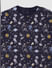 Boys Black Graphic Print T-shirt & Pyjama Night Suit Set_390650+3