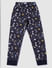Boys Black Graphic Print T-shirt & Pyjama Night Suit Set_390650+4