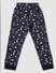 Boys Black Graphic Print T-shirt & Pyjama Night Suit Set_390650+5