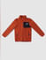 Boys Orange Fleece Jacket_390653+1