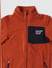 Boys Orange Fleece Jacket_390653+3