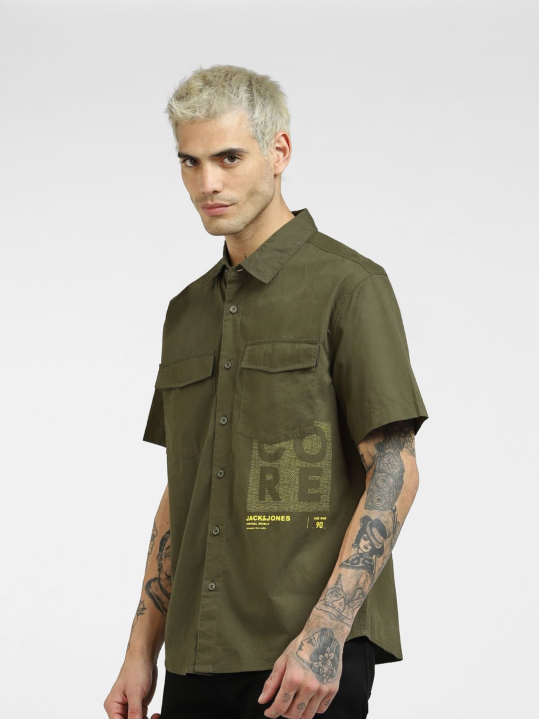 Jack and jones half sleeve clearance shirt