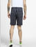 Blue Striped Linen Shorts_394891+4
