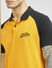 Yellow Colourblocked Polo T-shirt_394898+5