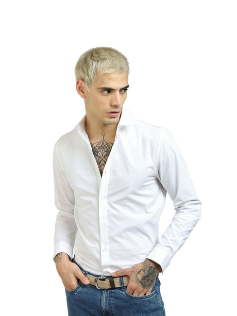 White Poplin  Shirt