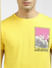 Yellow Graphic Print T-shirt_394908+5