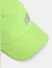 Neon Green Logo Print Activewear Cap_409492+4