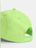 Neon Green Logo Print Activewear Cap_409492+5