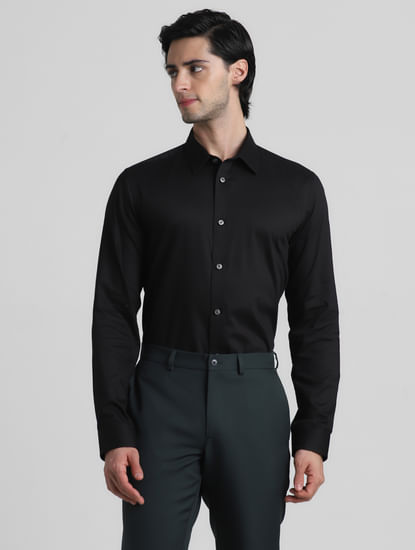 Black Formal Full Sleeves Shirt