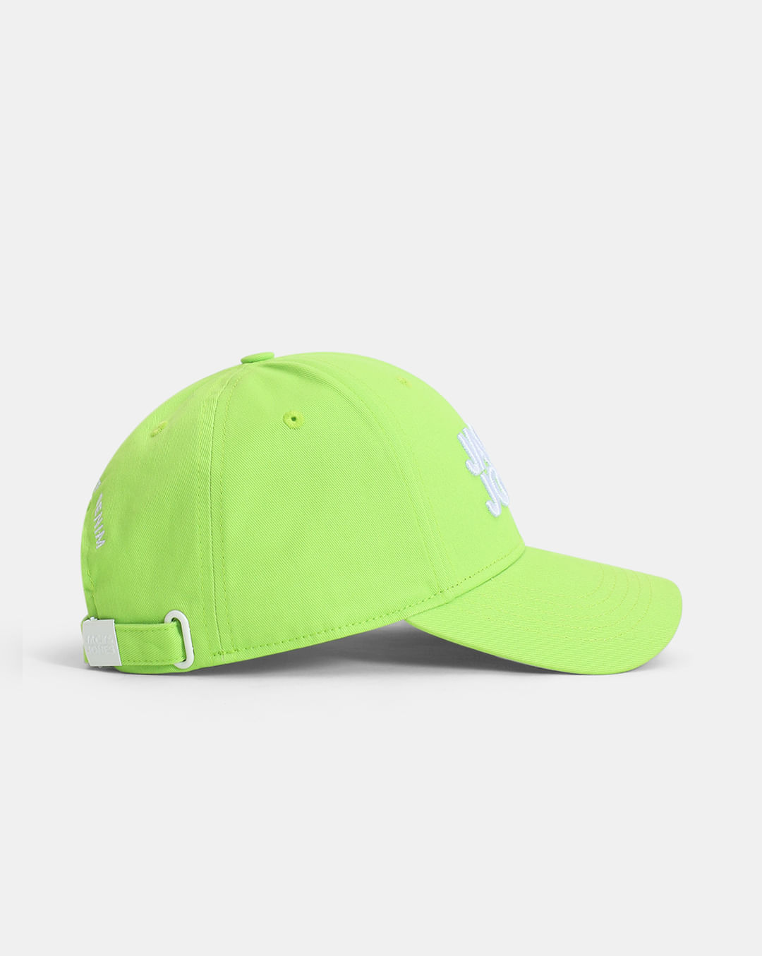Green Neon Baseball Logo Print Cap