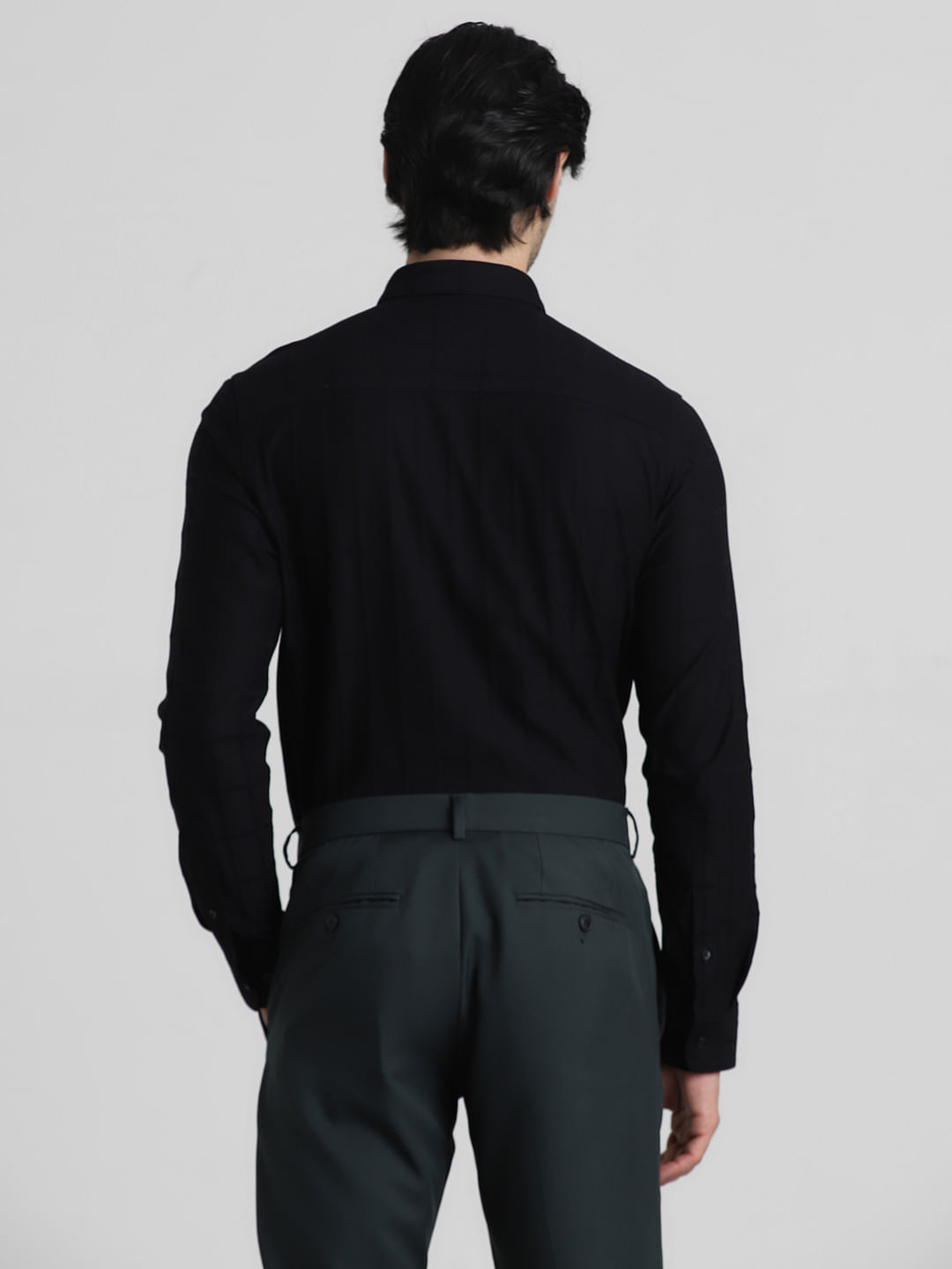Men Solid Formal Black Shirt Price in India - Buy Men Solid Formal Black  Shirt online at Shopsy.in