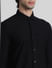 Black Knit Dobby Full Sleeves Shirt_409510+5