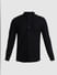 Black Knit Dobby Full Sleeves Shirt_409510+7