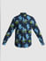 Blue Floral Print Full Sleeves Shirt_409512+7