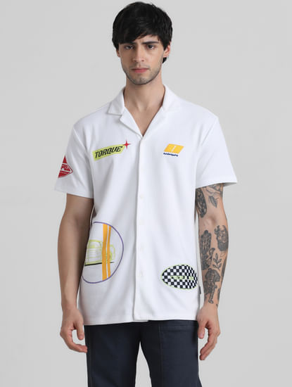 URBAN RACERS by White Short Sleeves Shirt