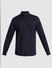 Dark Blue Striped Full Sleeves Shirt_409516+7