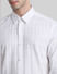 White Dobby Check Slim Fit Shirt_409520+5