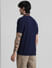 Blue Indigo Dyed Polo Knit T-shirt_409523+4