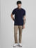 Blue Indigo Dyed Polo Knit T-shirt_409523+6