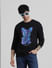 Black Doggo Print Sweatshirt_409532+1