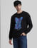 Black Doggo Print Sweatshirt_409532+2