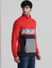 URBAN RACERS by Red High Neck Zip-up Sweatshirt_409535+3