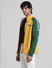 Yellow Colourblocked High Neck Sweatshirt_409536+3