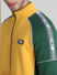 Yellow Colourblocked High Neck Sweatshirt_409536+5
