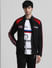 URBAN RACERS by Black Colourblocked Zip-Up Sweatshirt_409537+2