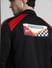 URBAN RACERS by Black Colourblocked Zip-Up Sweatshirt_409537+6