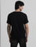 Black Jacquard Crew Neck T-shirt_409541+4