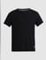 Black Jacquard Crew Neck T-shirt_409541+8