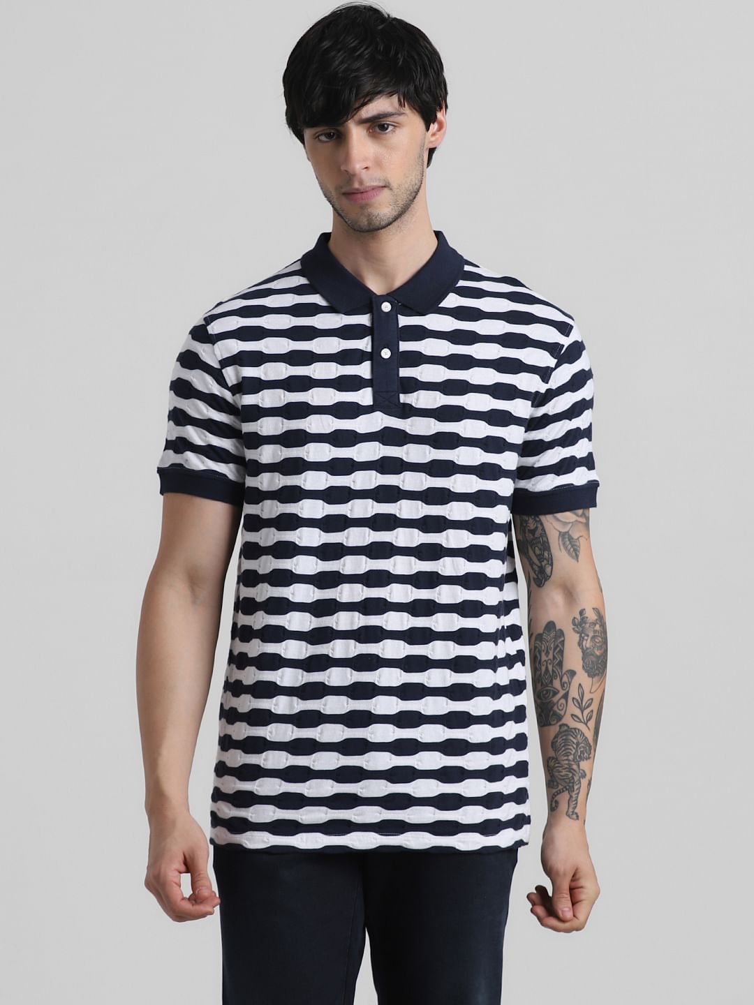 Jacquard polo outlet shirt