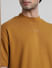 Golden Brown Logo Text Oversized T-shirt_409565+5