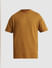 Golden Brown Logo Text Oversized T-shirt_409565+7