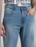 Blue High Rise Ray Bootcut Jeans_409567+4