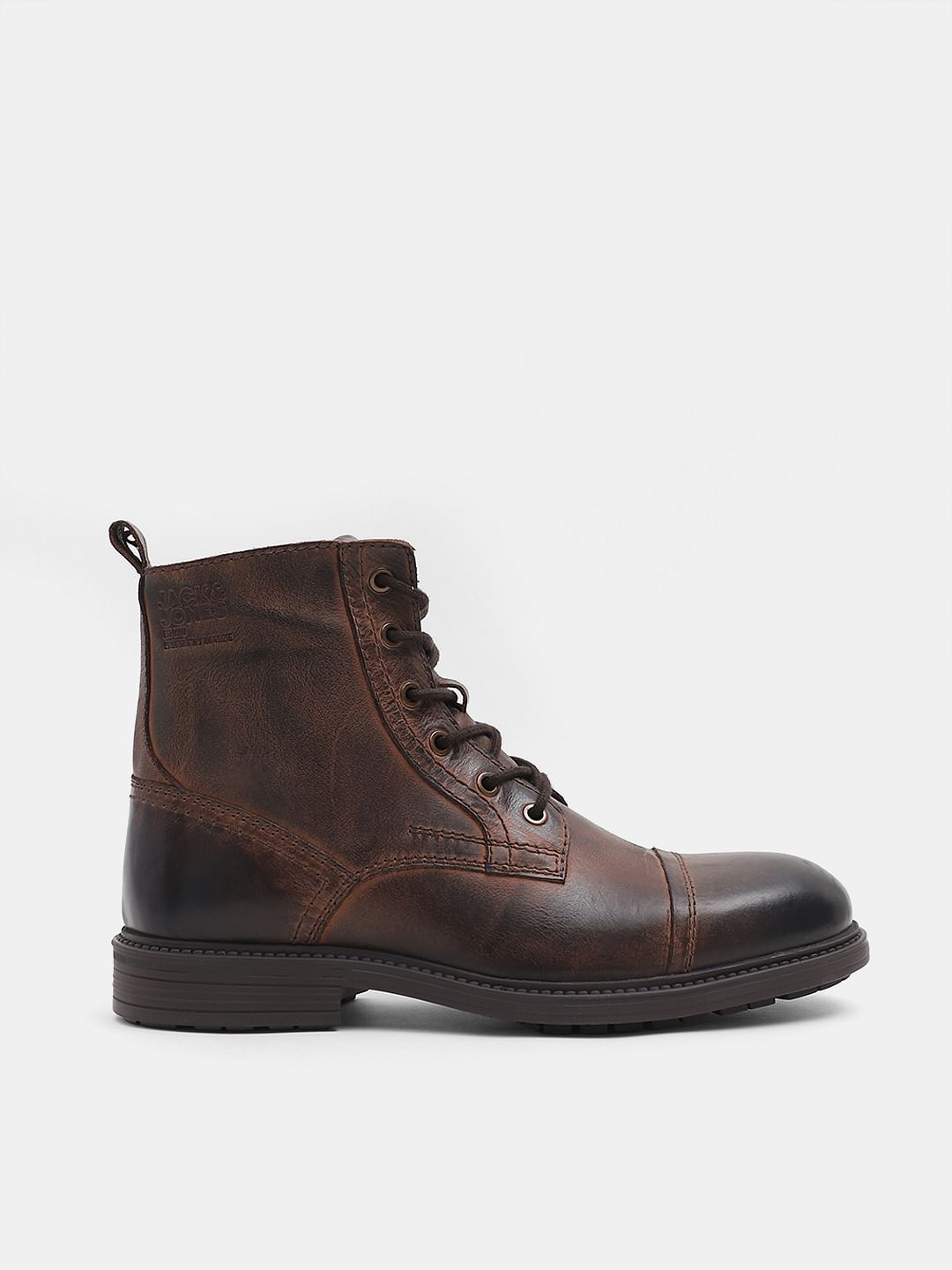 Dark Brown Leather Boots