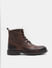 Dark Brown Leather Boots_416157+1