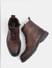 Dark Brown Leather Boots_416157+2