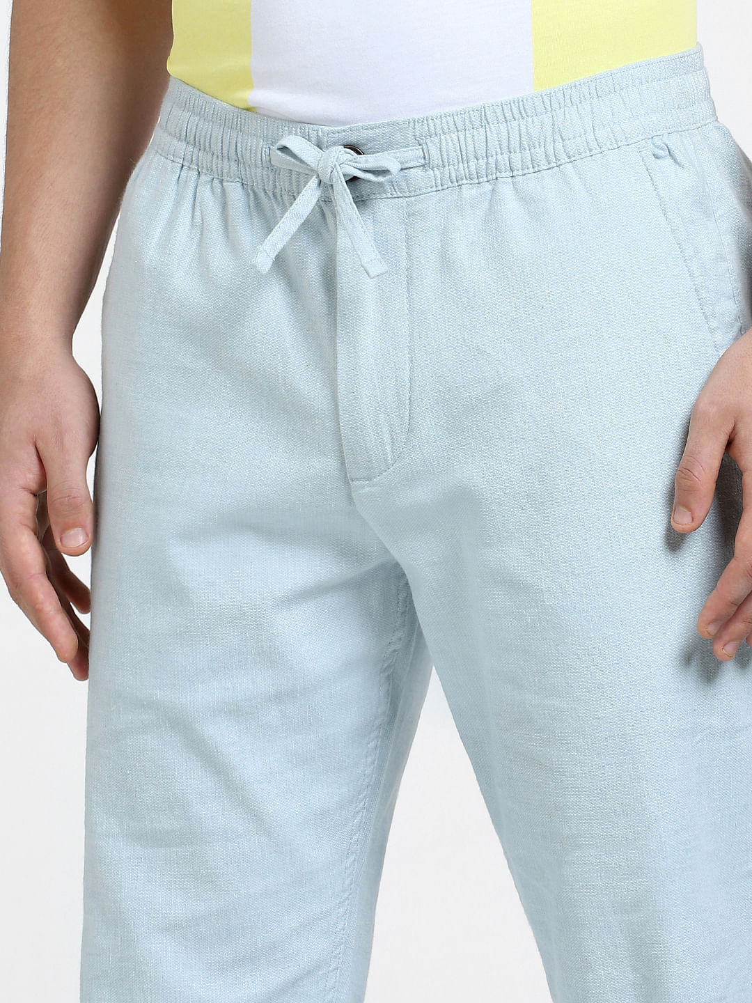 Buy Jack  Jones Beige Mid Rise Trousers for Men Online  Tata CLiQ