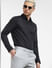 Black Striped Full Sleeves Shirt_404488+1