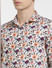 Orange Floral Print Full Sleeves Shirt_404503+5