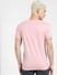 Pink 3D Print Crew Neck T-shirt_404507+4