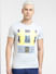 Grey Graphic Print Crew Neck T-shirt_404508+2