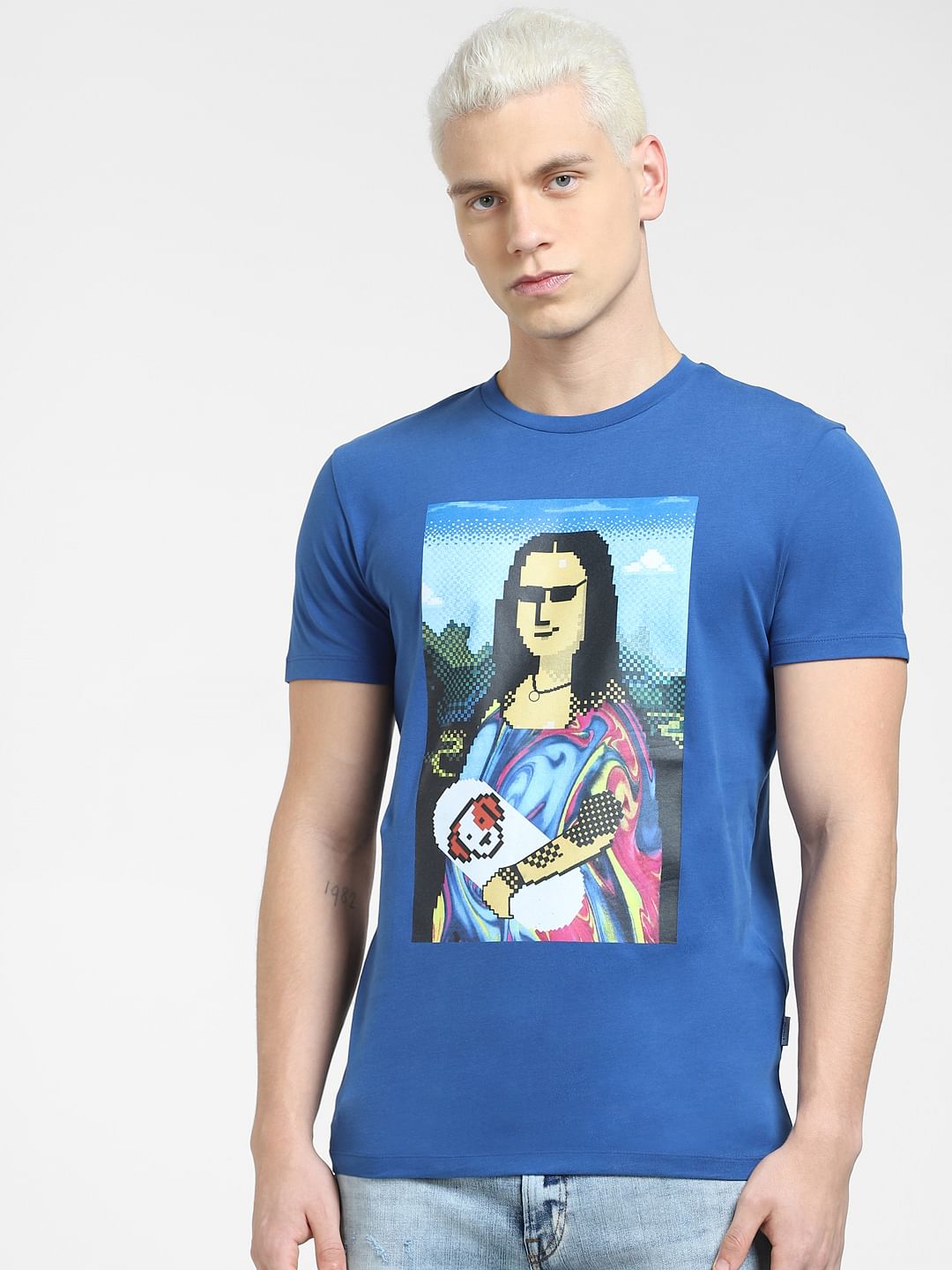 Mona lisa print t shirt best sale